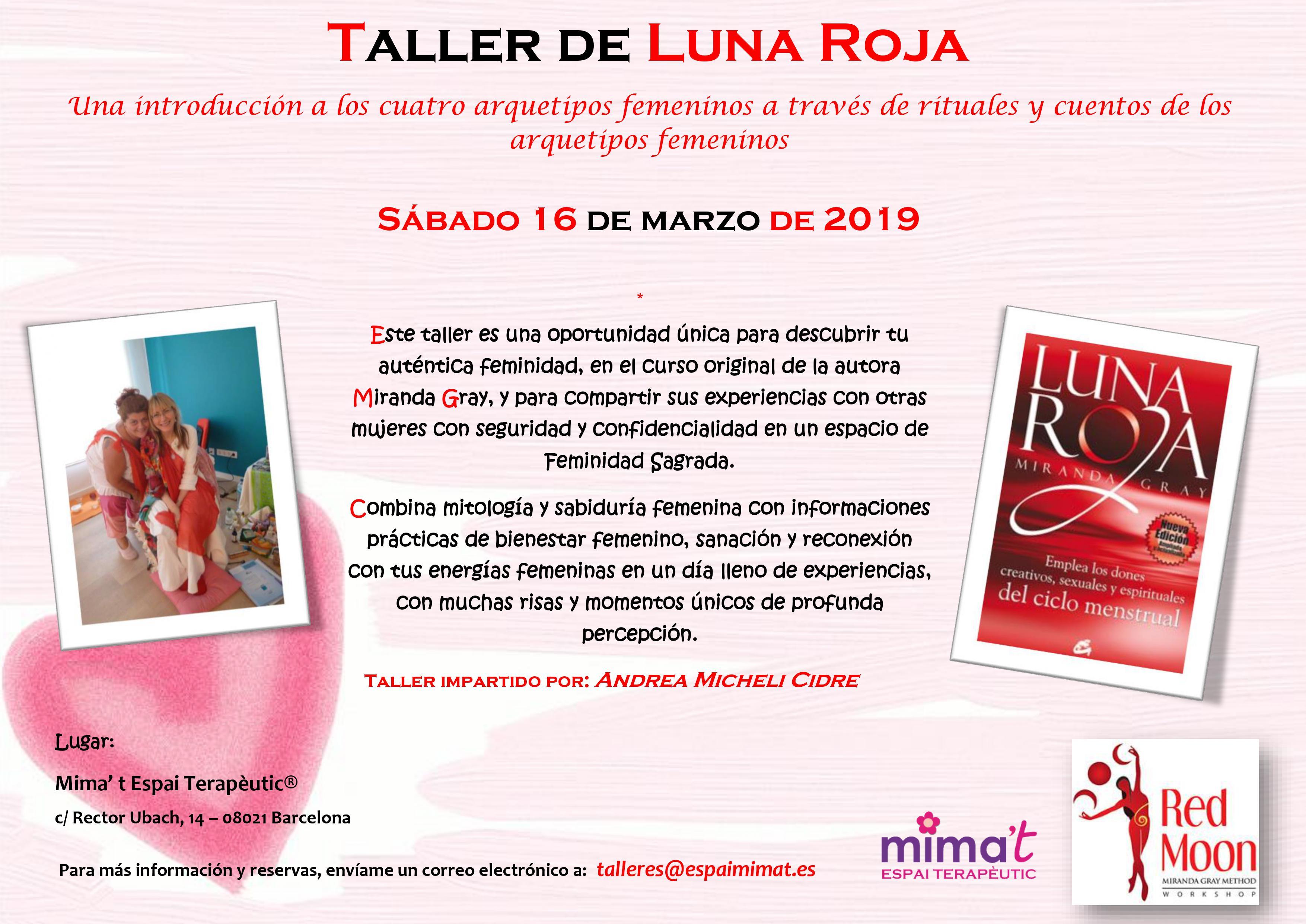 Taller "Luna Roja" de Miranda Gray por Andrea Micheli