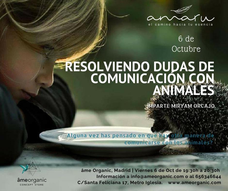 charla informativa sobre comunicación con animales