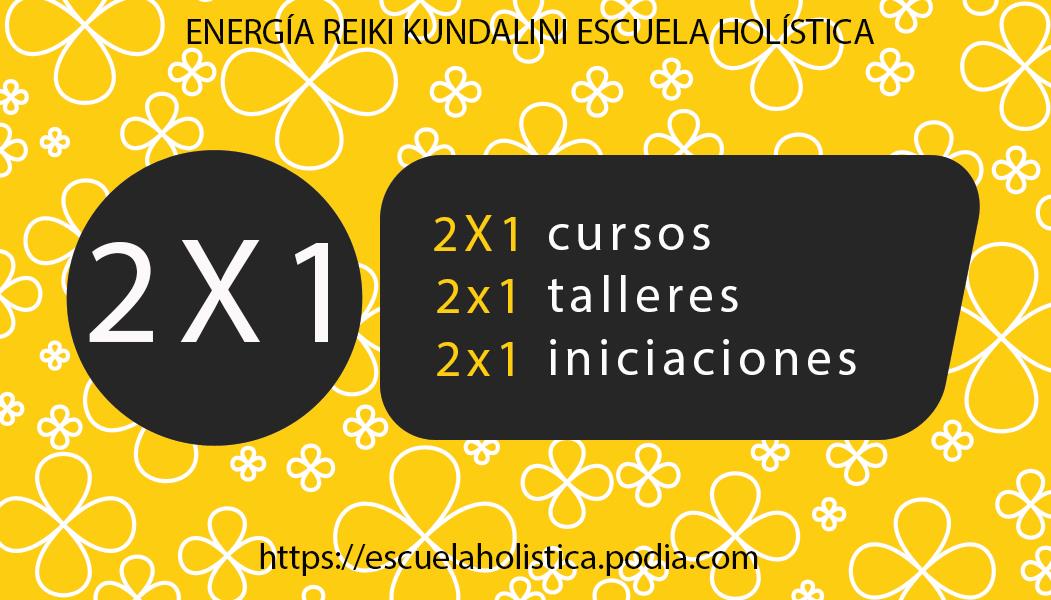 2X1 en cursos, talleres e iniciaciones de la escuela online!