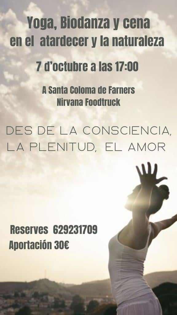 YOGA, BIODANZA Y CENA EN EL ATARDECER