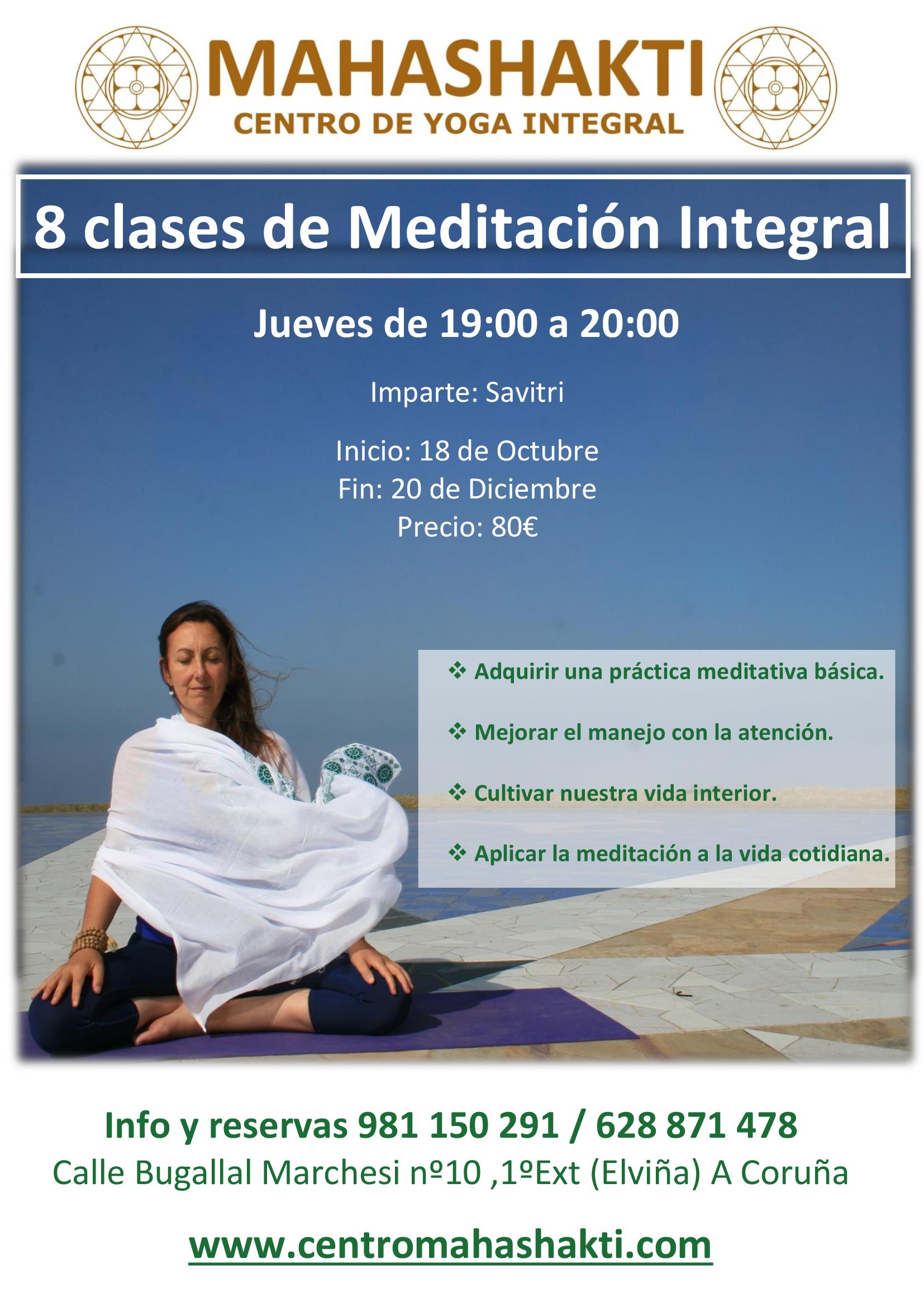 8 CLASES DE MEDITACIÓN INTEGRAL