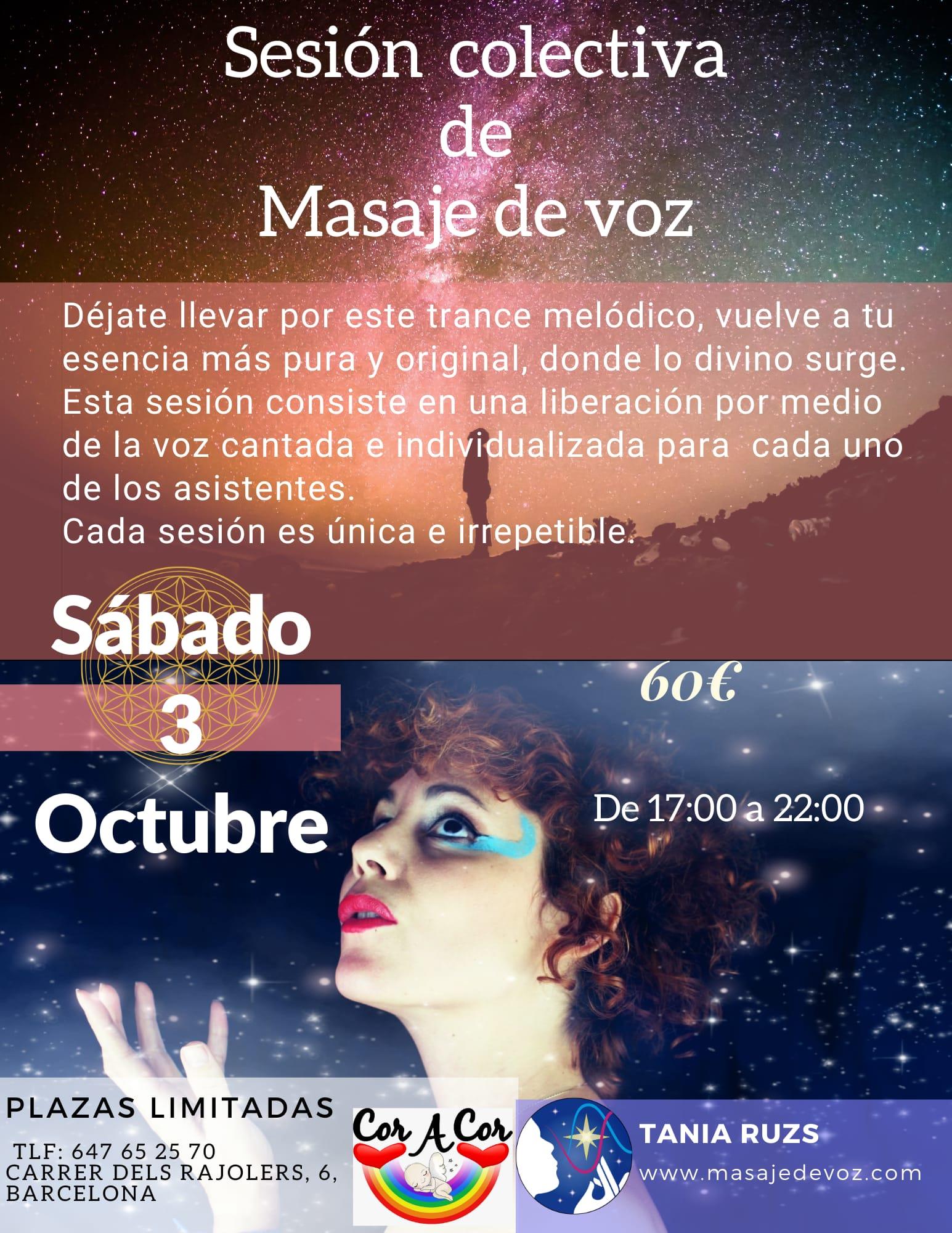SESIÓN COLECTIVA DE MASAJE DE VOZ