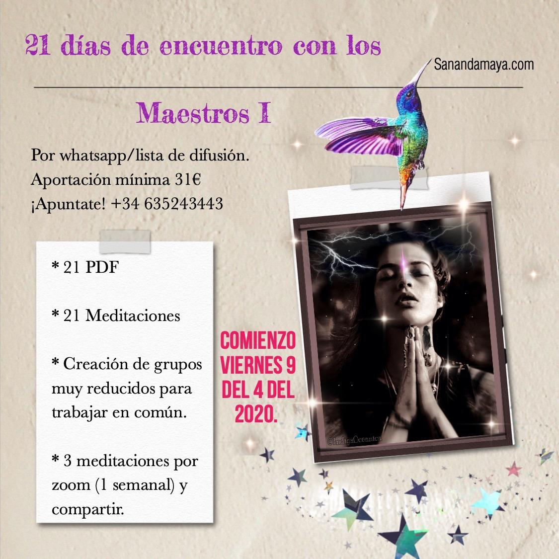 21 DIAS ENCUENTRO CON LOS MAESTROS