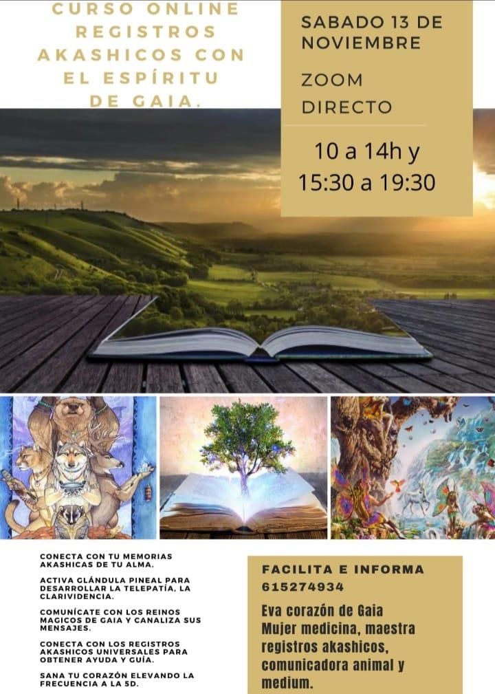 Curso Registro Akashicos con el espiritu de Gaia