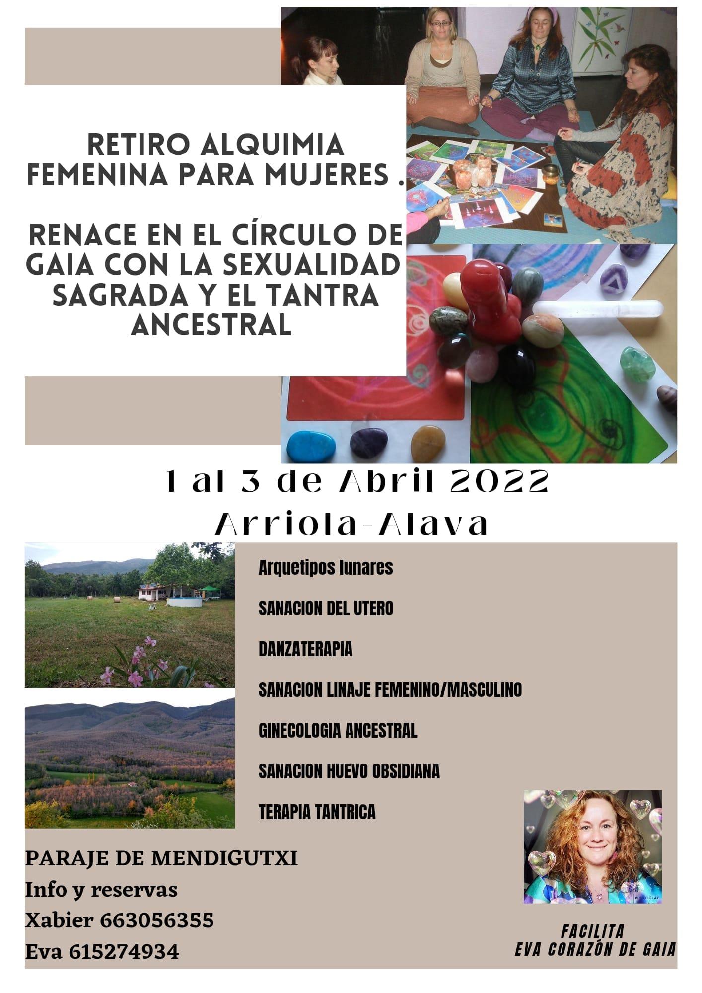 Retiro de sexualidad sagrada, terapia tantrica y alquimia femenina