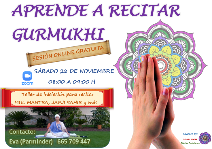 Taller gratuito iniciación a recitar Gurmukhi