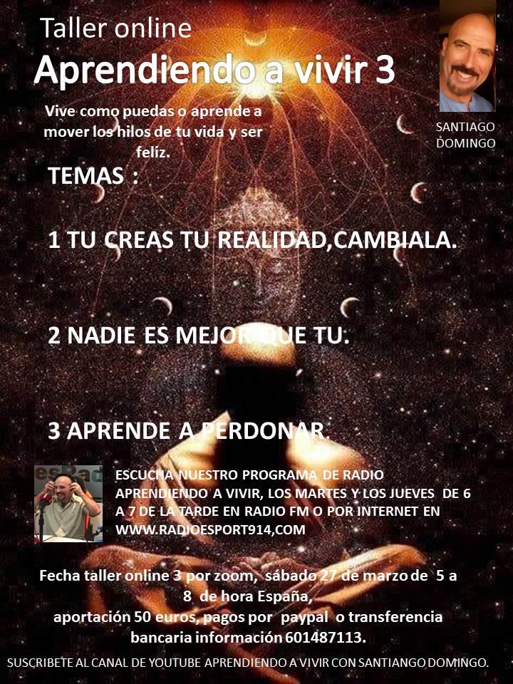 TALLER: APRENDIENDO A VIVIR 3