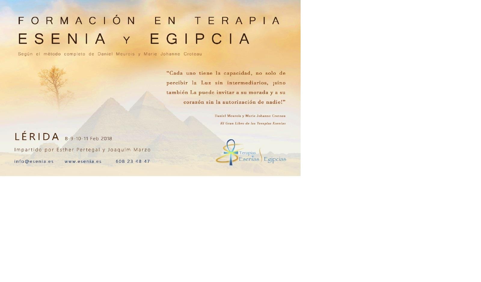 Terapias Esenias y Egipcias