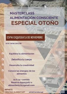 Masterclass Alimentación Consciente Especial Otoño