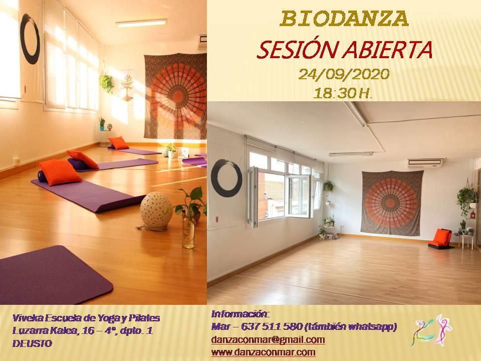 Sesión abierta de Biodanza
