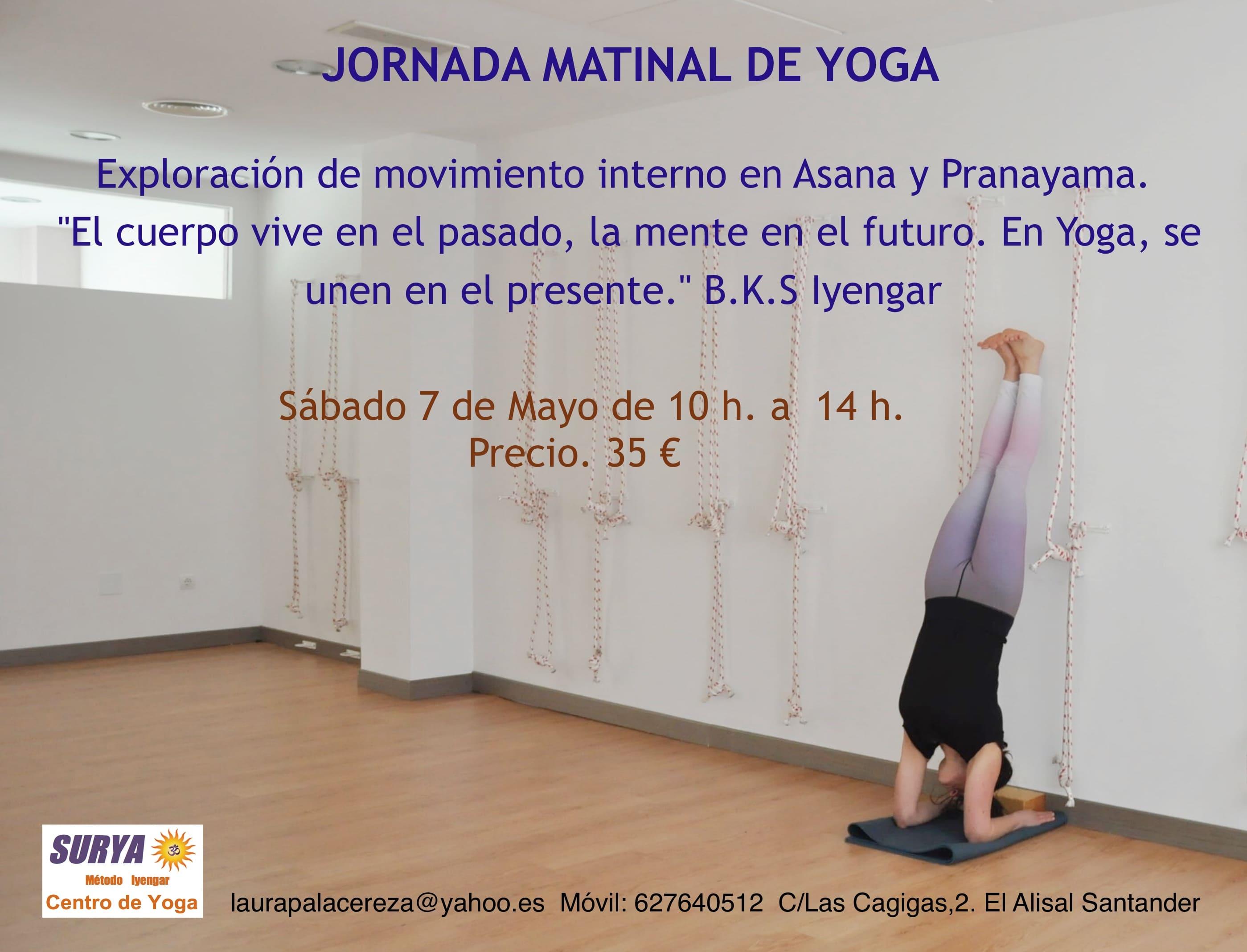 Jornada intensiva Matinal Yoga Iyengar