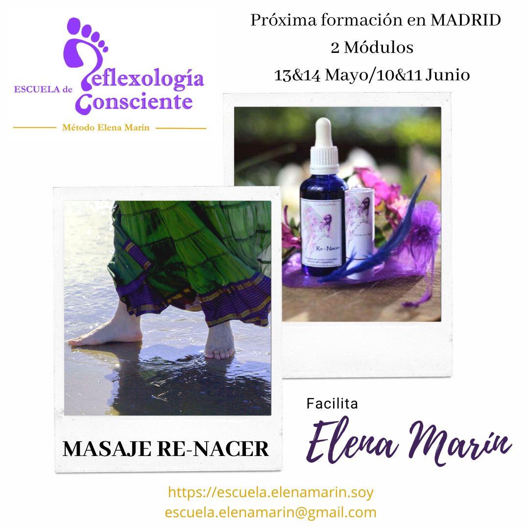 Próxima formación de MASAJE RE-NACER  Madrid 2 Módulos