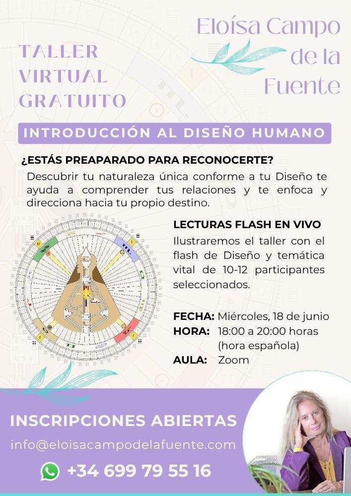TALLER VIRTUAL GRATUITO INTRODUCCIÓN DISEÑO HUMANO