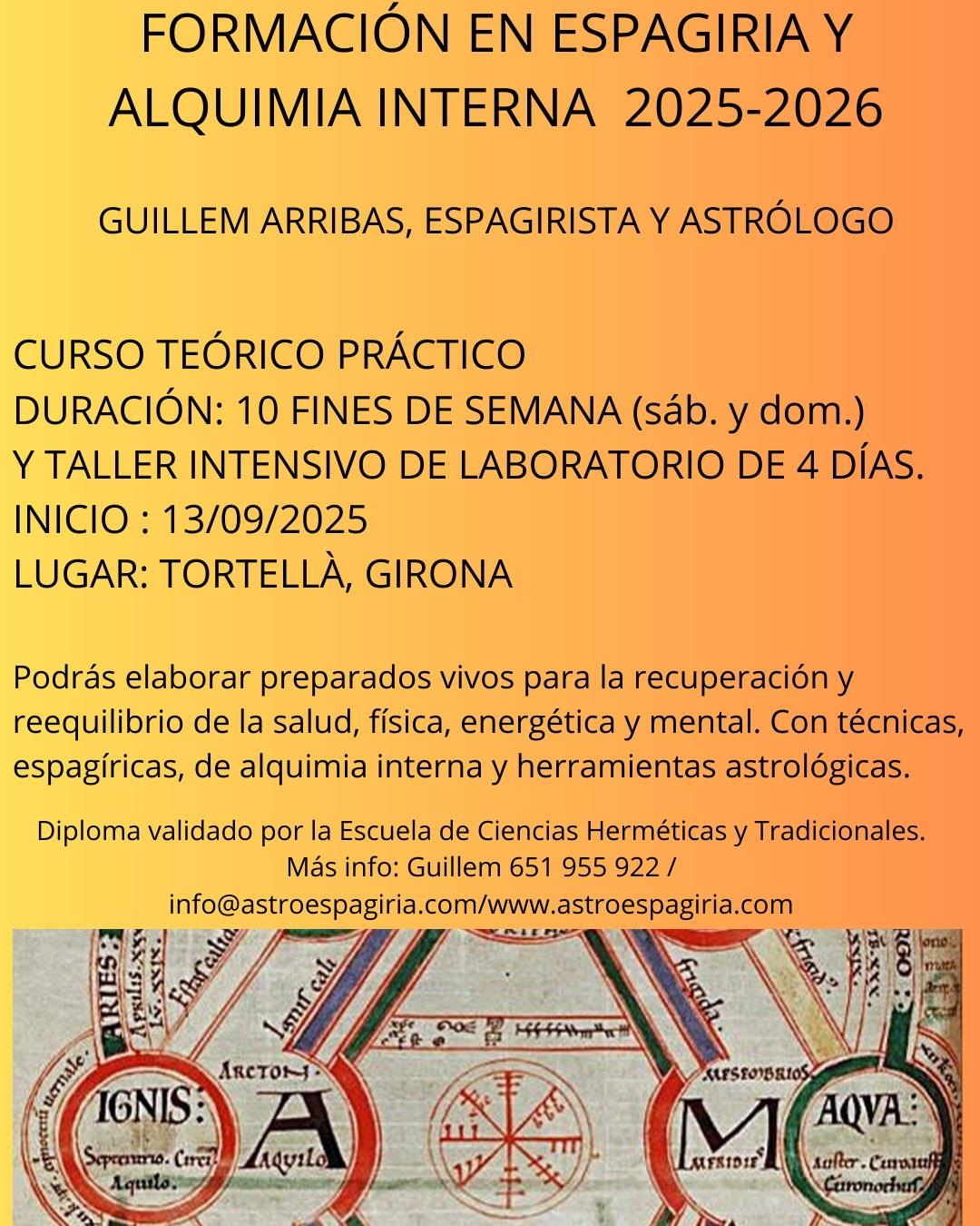 Curso de Espagiria y Alquimia Interna