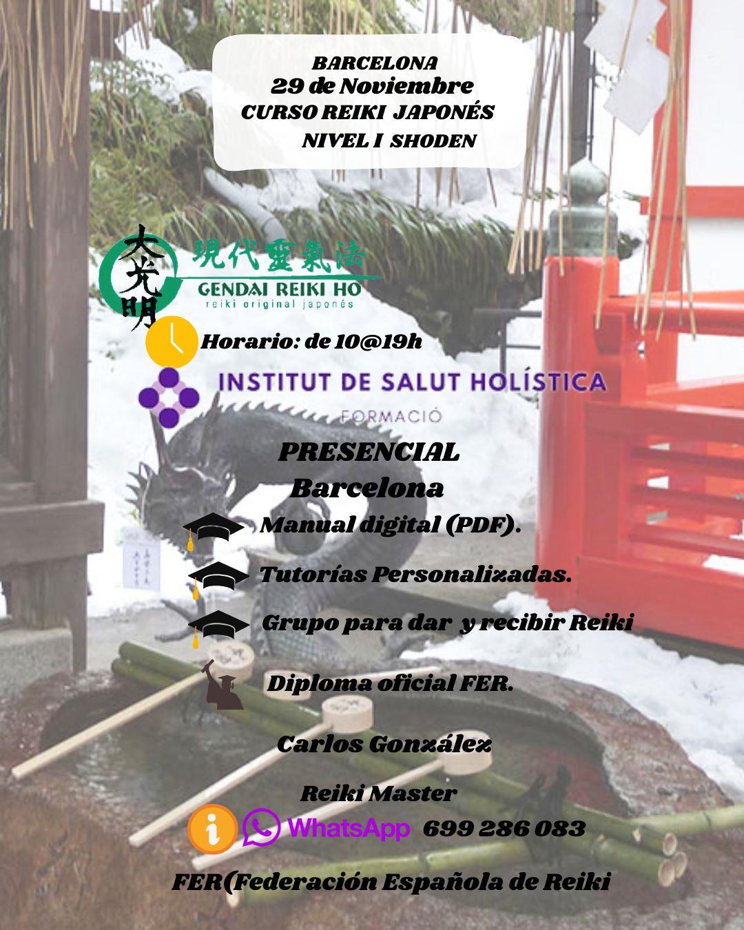 Reiki japonés, nivel I-SHODEN