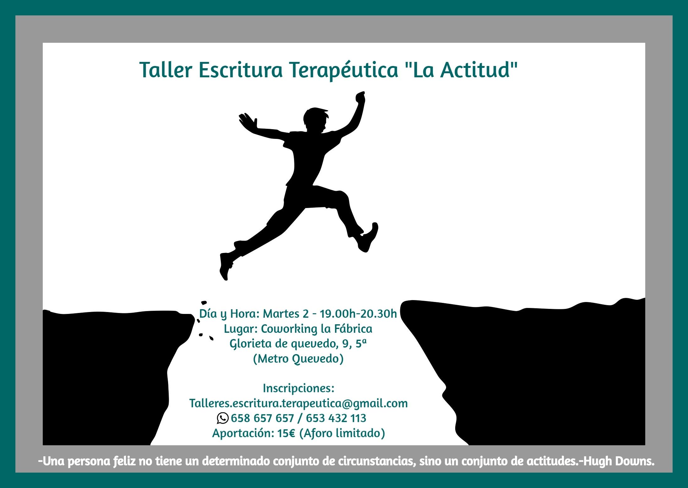 Taller Escritura Terapéutica "La actitud"