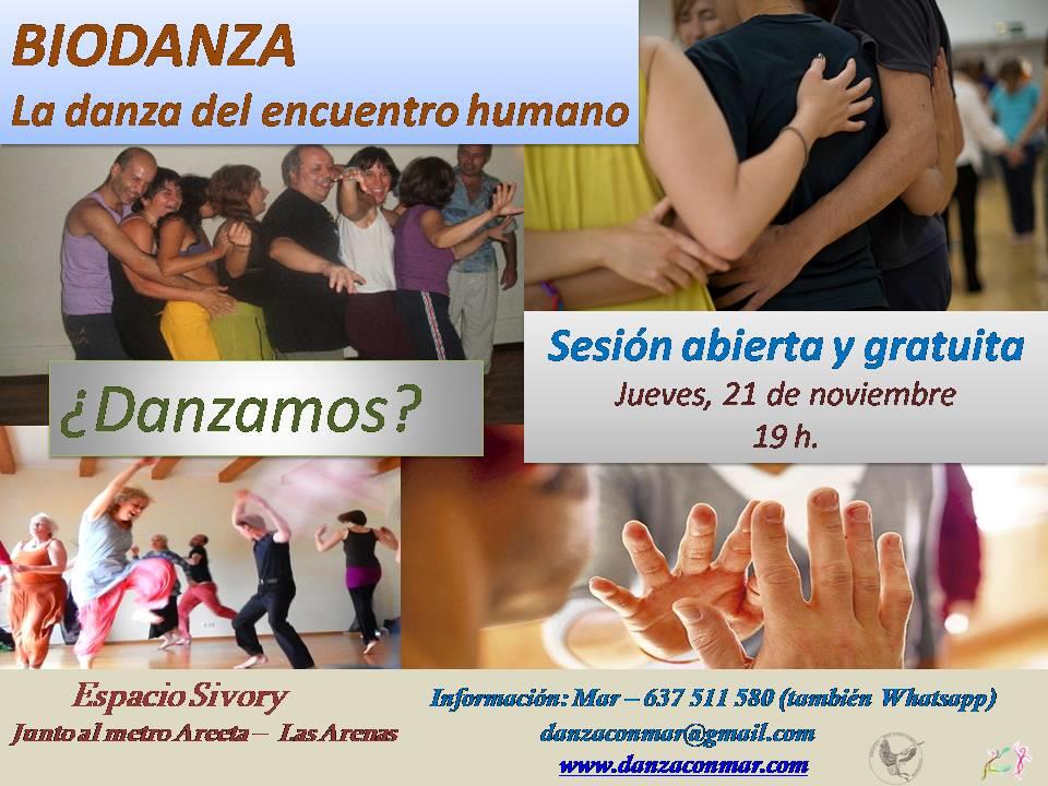 Sesión abierta y gratuita de Biodanza