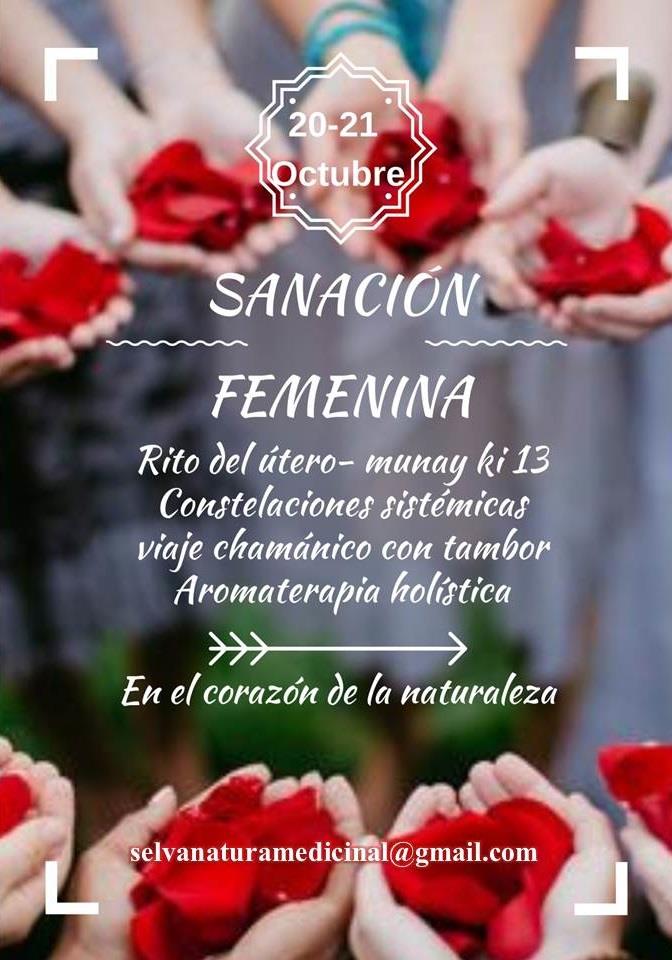 Encuentro de sanación femenina- útero y corazón.