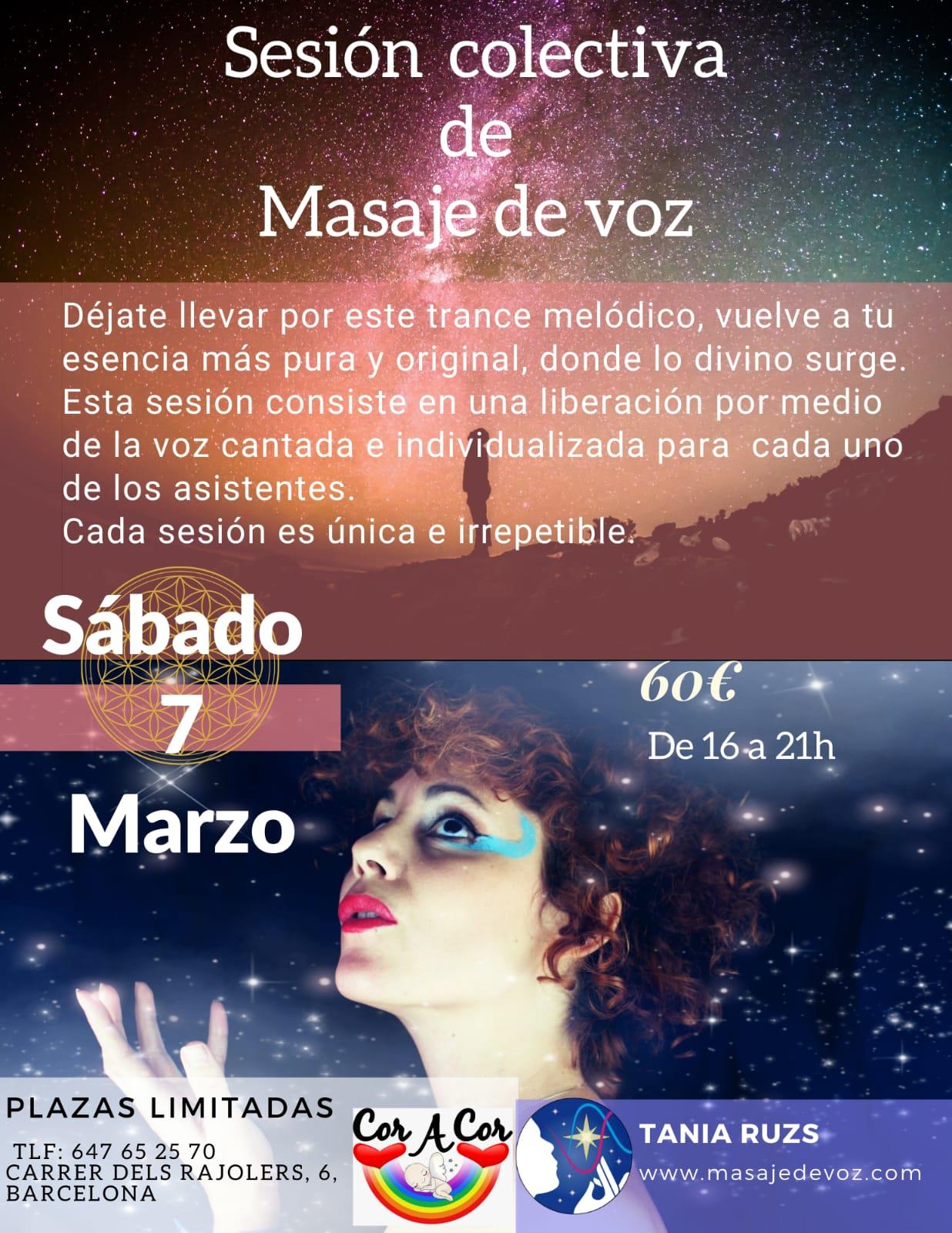 SESIÓN COLECTIVA DE MASAJE DE VOZ