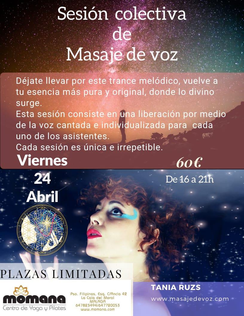 SESIÓN COLECTIVA DE MASAJE DE VOZ MÁLAGA