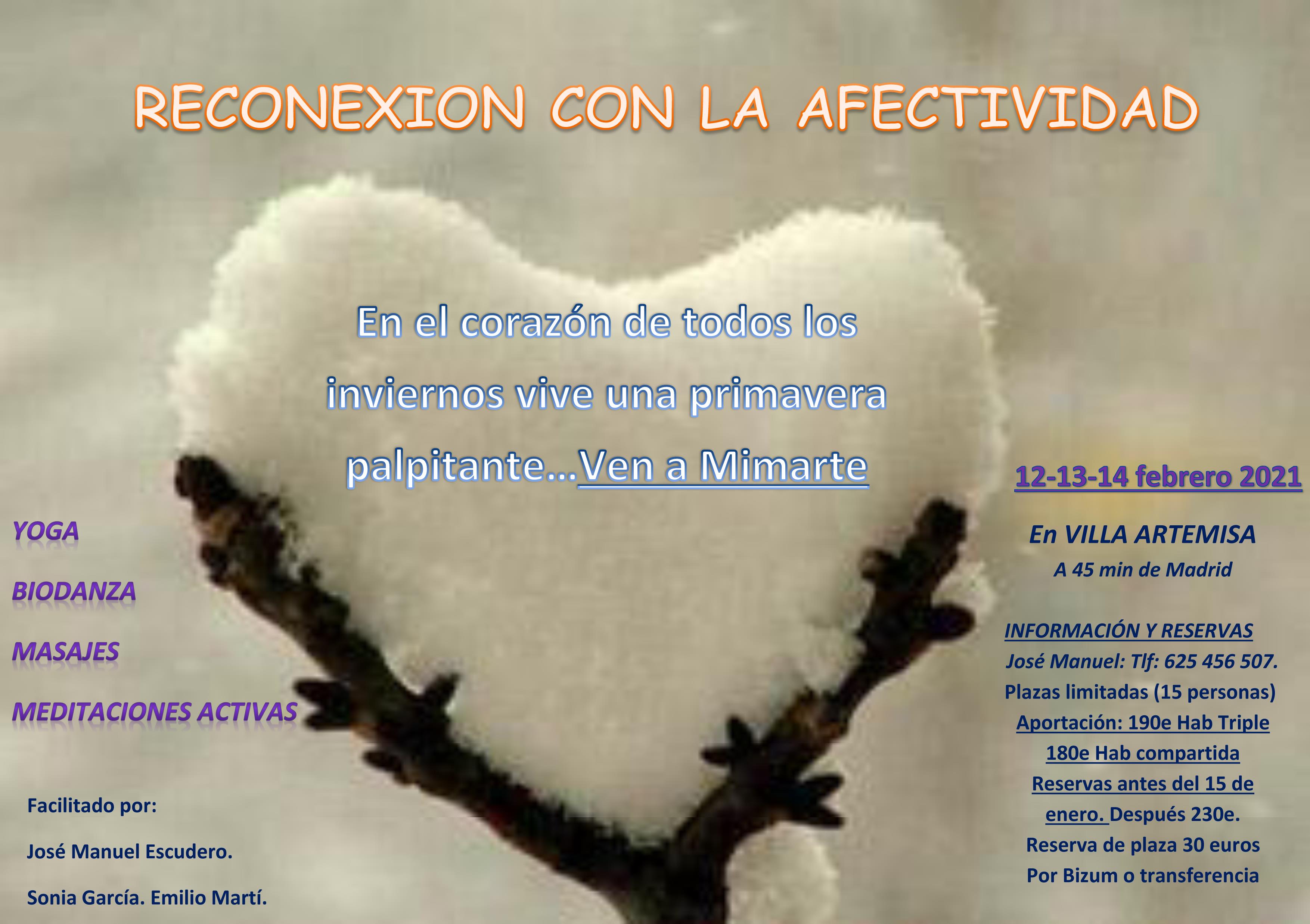 Retiro "RECONEXIÓN CON LA AFECTIVIDAD"