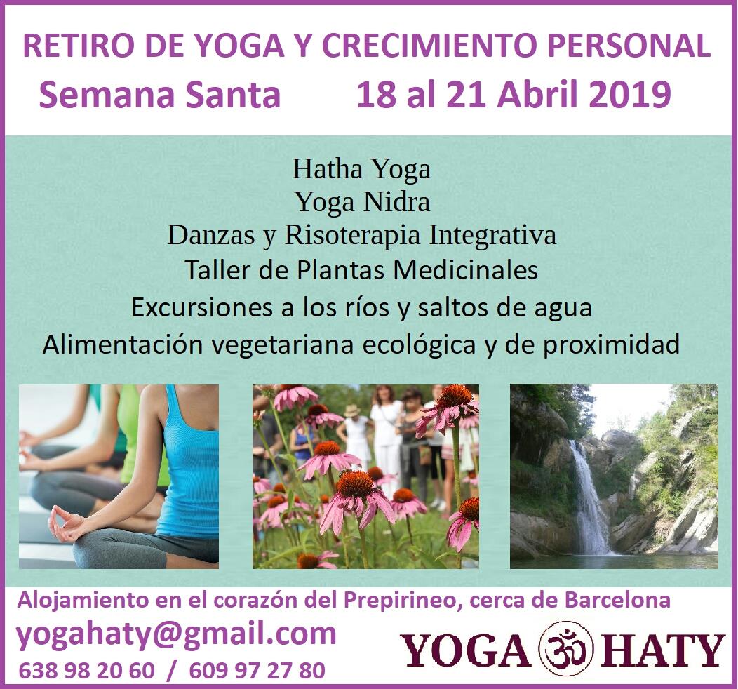 Retiro de Yoga y Crecimiento Personal. Semana Santa 2019