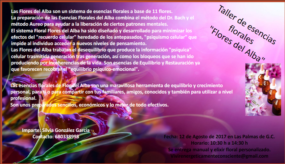 Taller de Terapia Floral - Sistema de Flores del Alba
