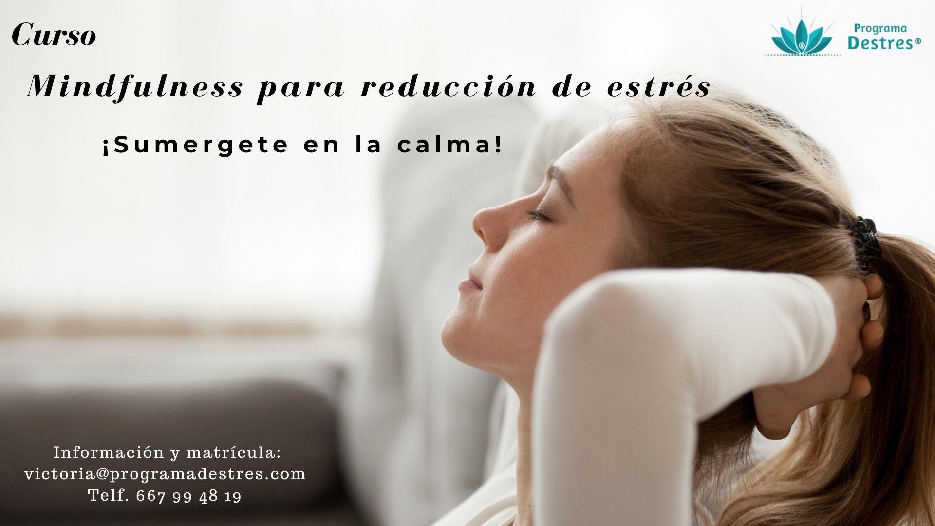 Curso Mindfulness para reducción de estrés - Matrícula Abierta