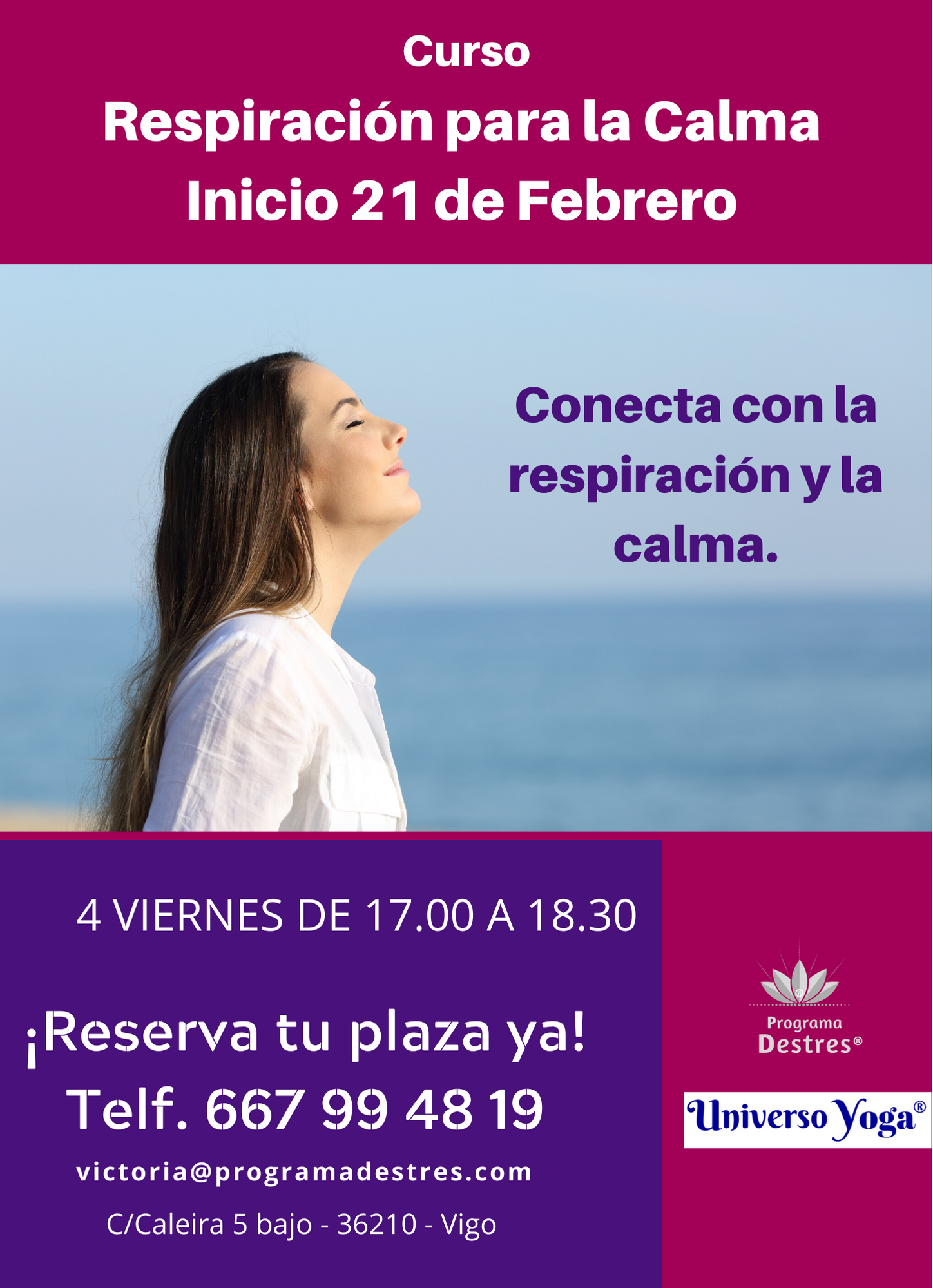 Curso de Respiración para la Calma en Vigo
