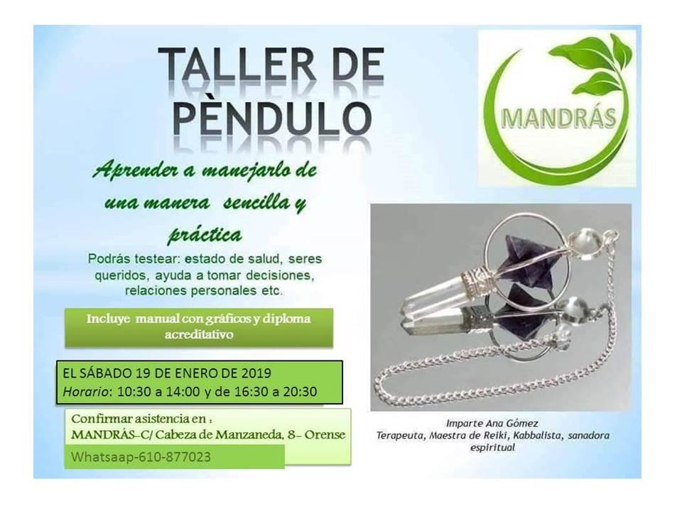 TALLER DE PÉNDULO