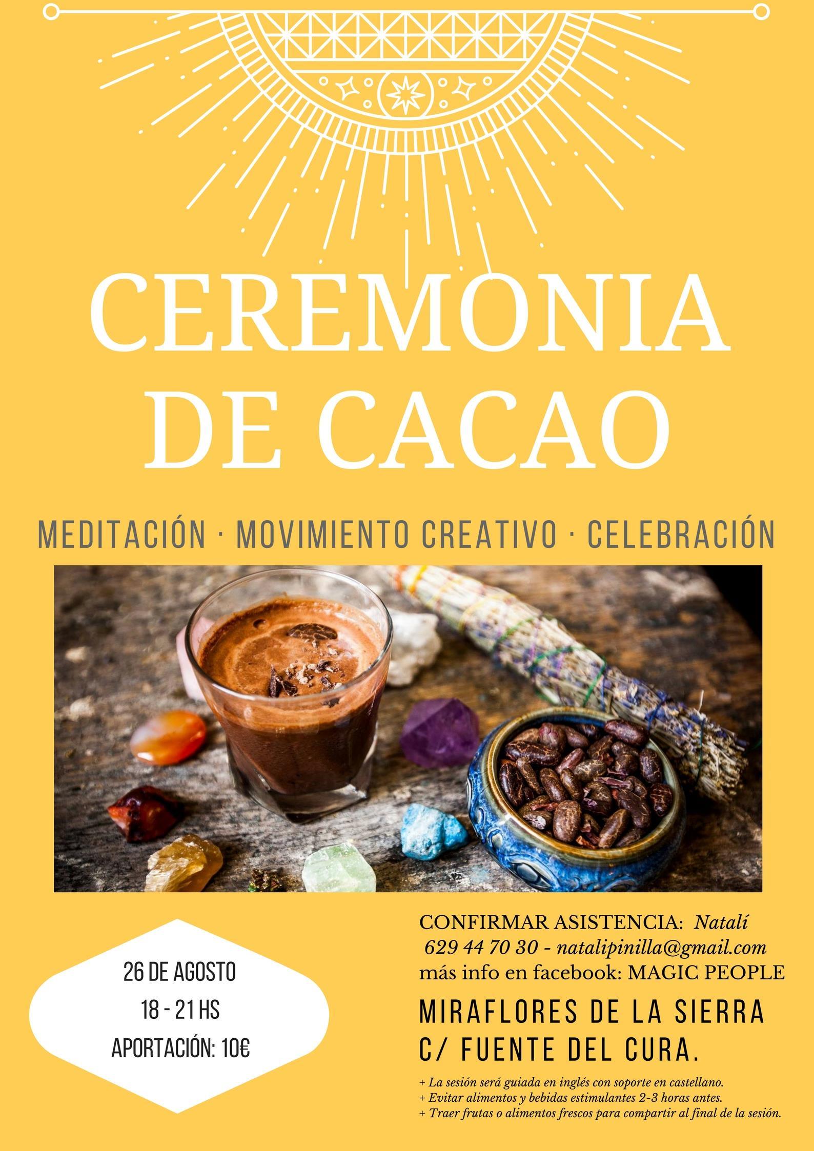 CEREMONIA DE CACAO Y DANZA