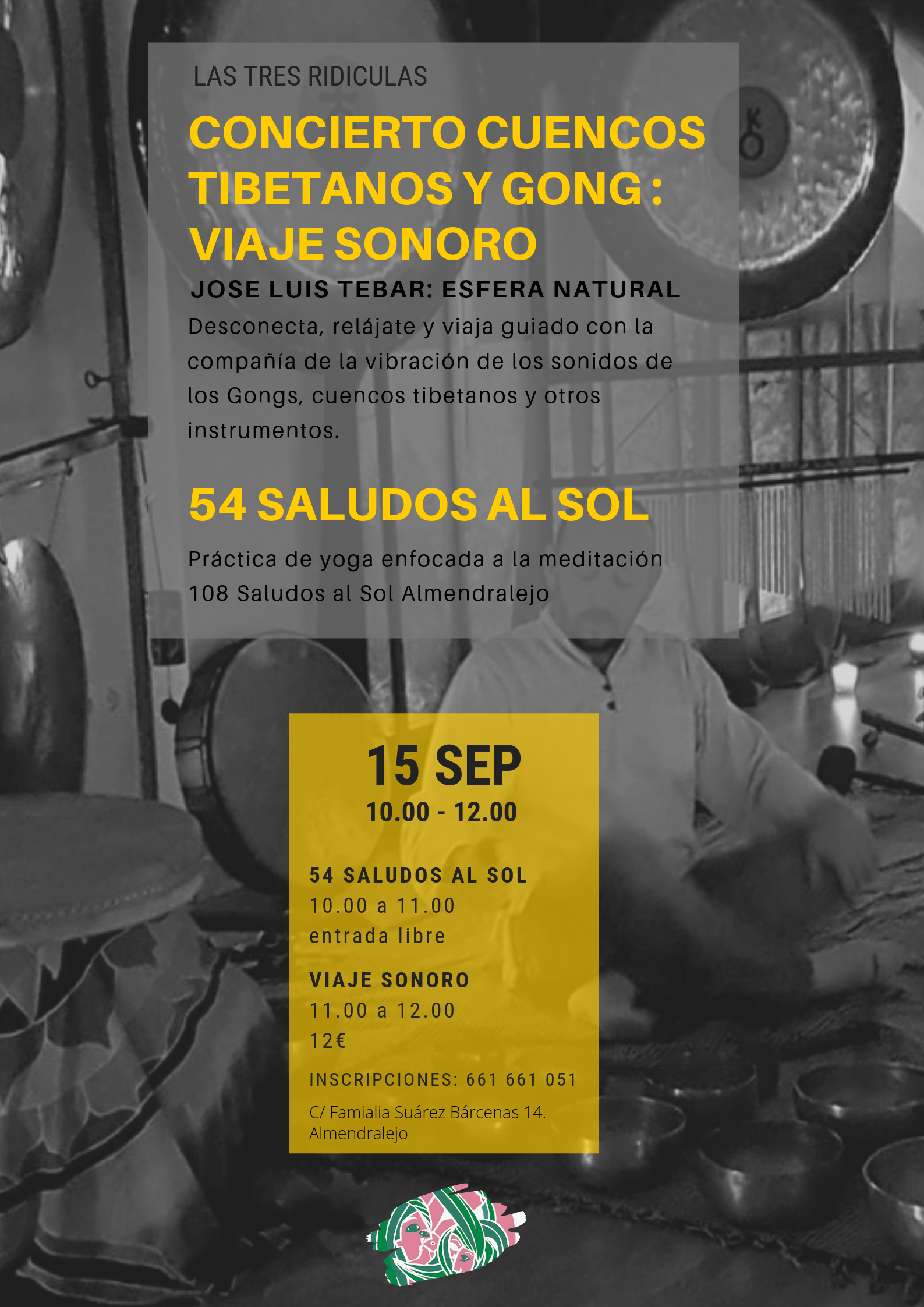 Viaje Sonoro. Concierto de Cuencos Tibetanos + 54 Saludos al Sol
