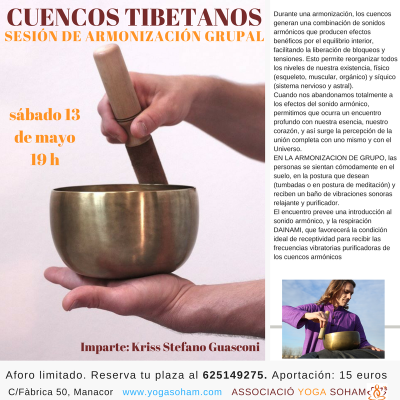 Sesión de armonización grupal con cuencos tibetanos