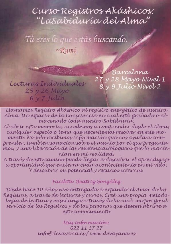 Curso Registros Akáshicos: "La Sabiduría del Alma"