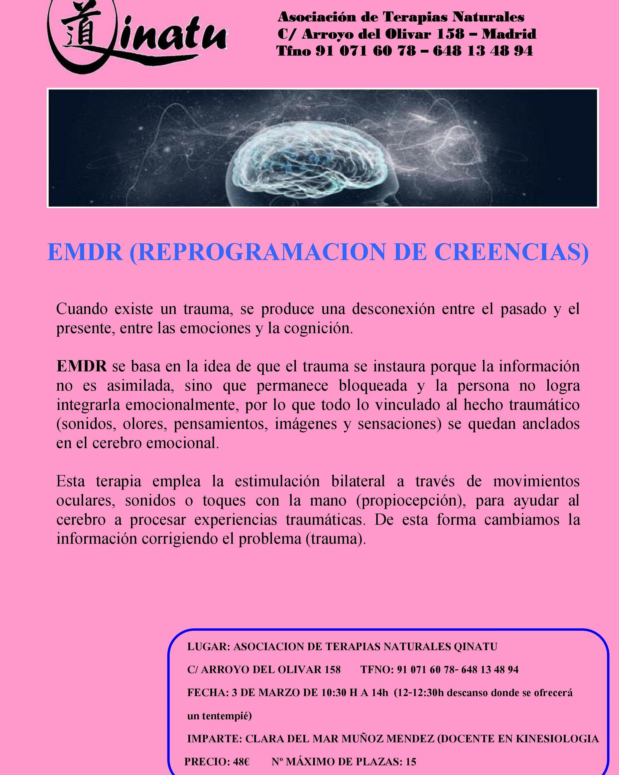 EMDR.REPROGRAMACIÓN DE CREENCIAS