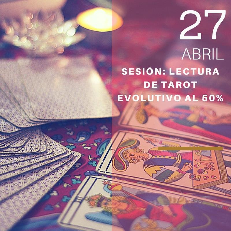 SESIÓN LECTURA DE TAROT EVOLUTIVO AL 50%