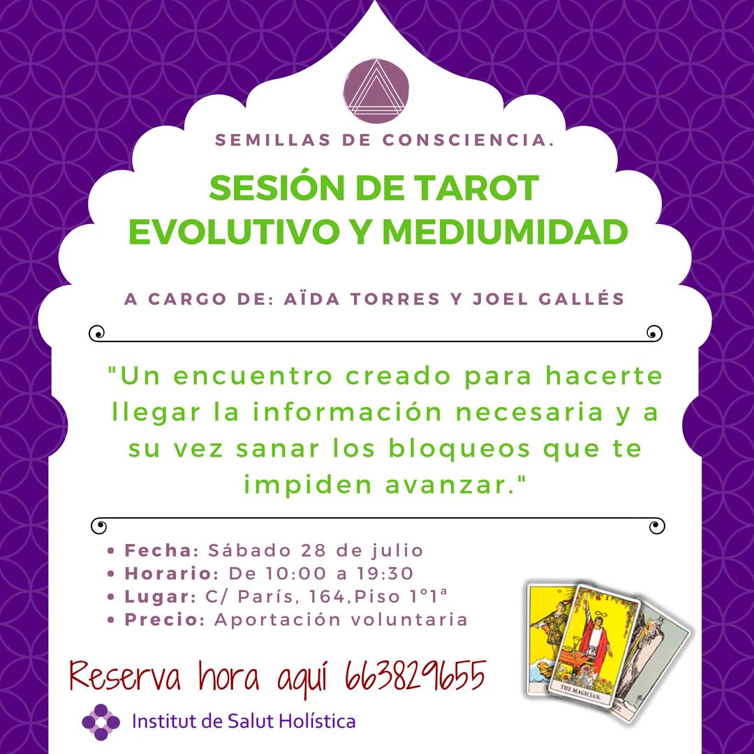 TALLER: SESIÓN DE TAROT EVOLUTIVO Y MEDIUMIDAD