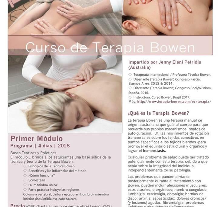 CURSO DE TERAPIA BOWEN