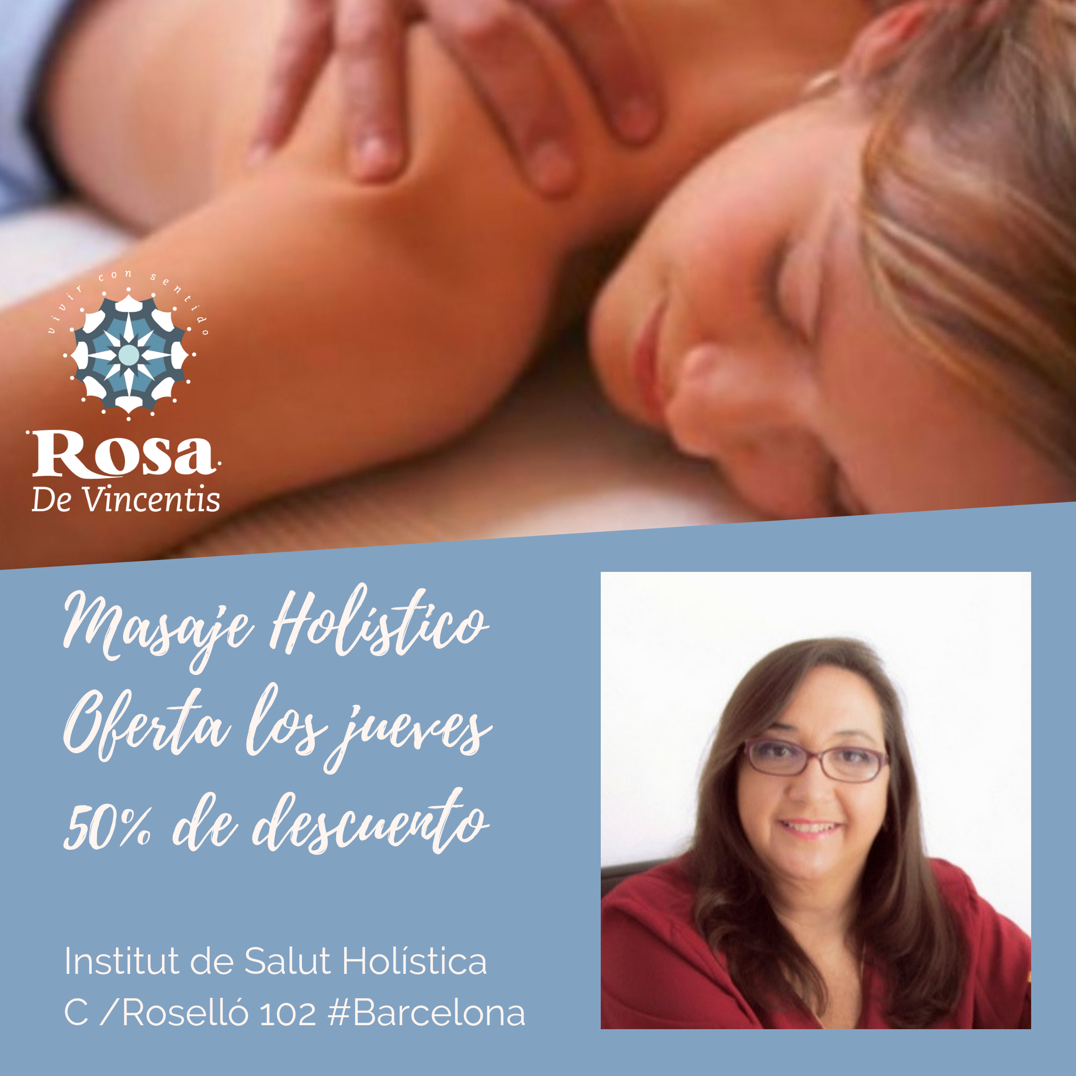 MASAJE HOLÍSTICO CON 50% DE DESCUENTO