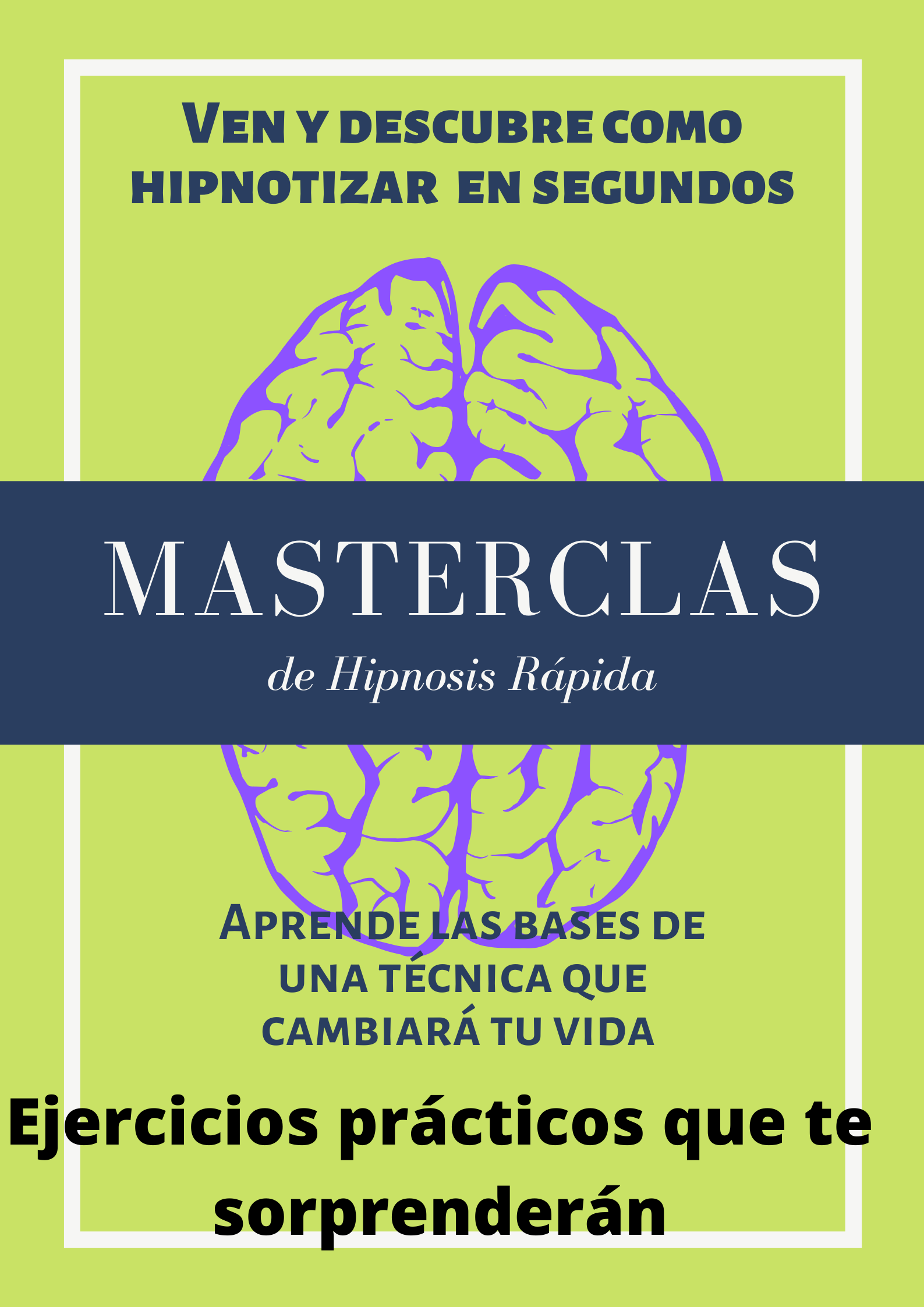 MASTERCLASS GRATUITA DE HIPNOSIS RÁPIDA