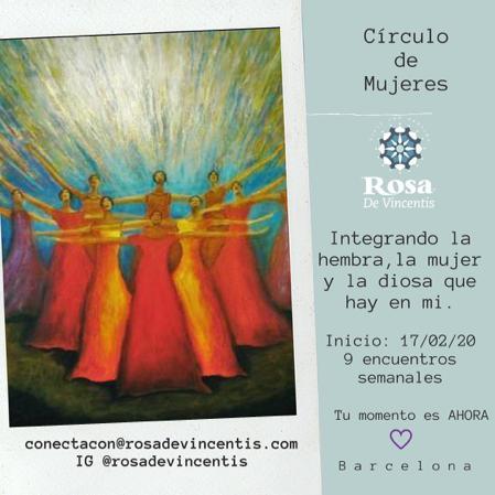 Círculo de mujeres con Rosa De Vincentis