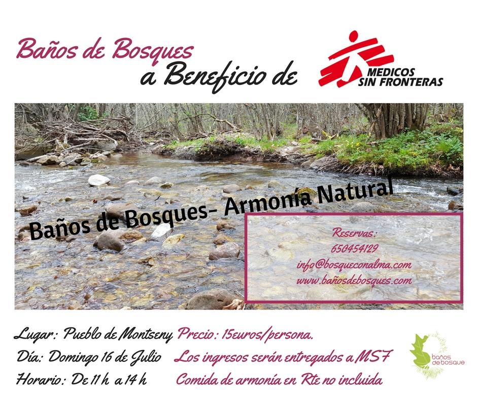 Baño de Bosques a beneficio de Médicos Sin Fronteras