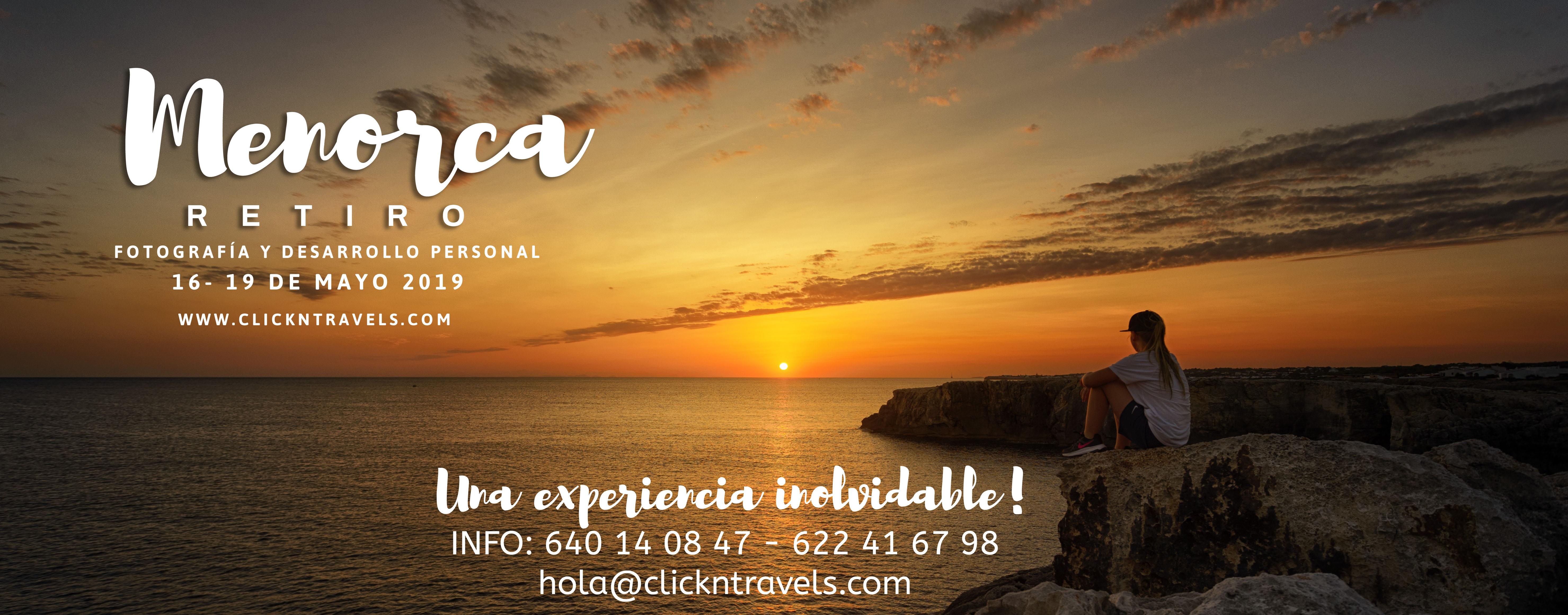 Retiro Fotografía y Desarrollo Personal en Menorca