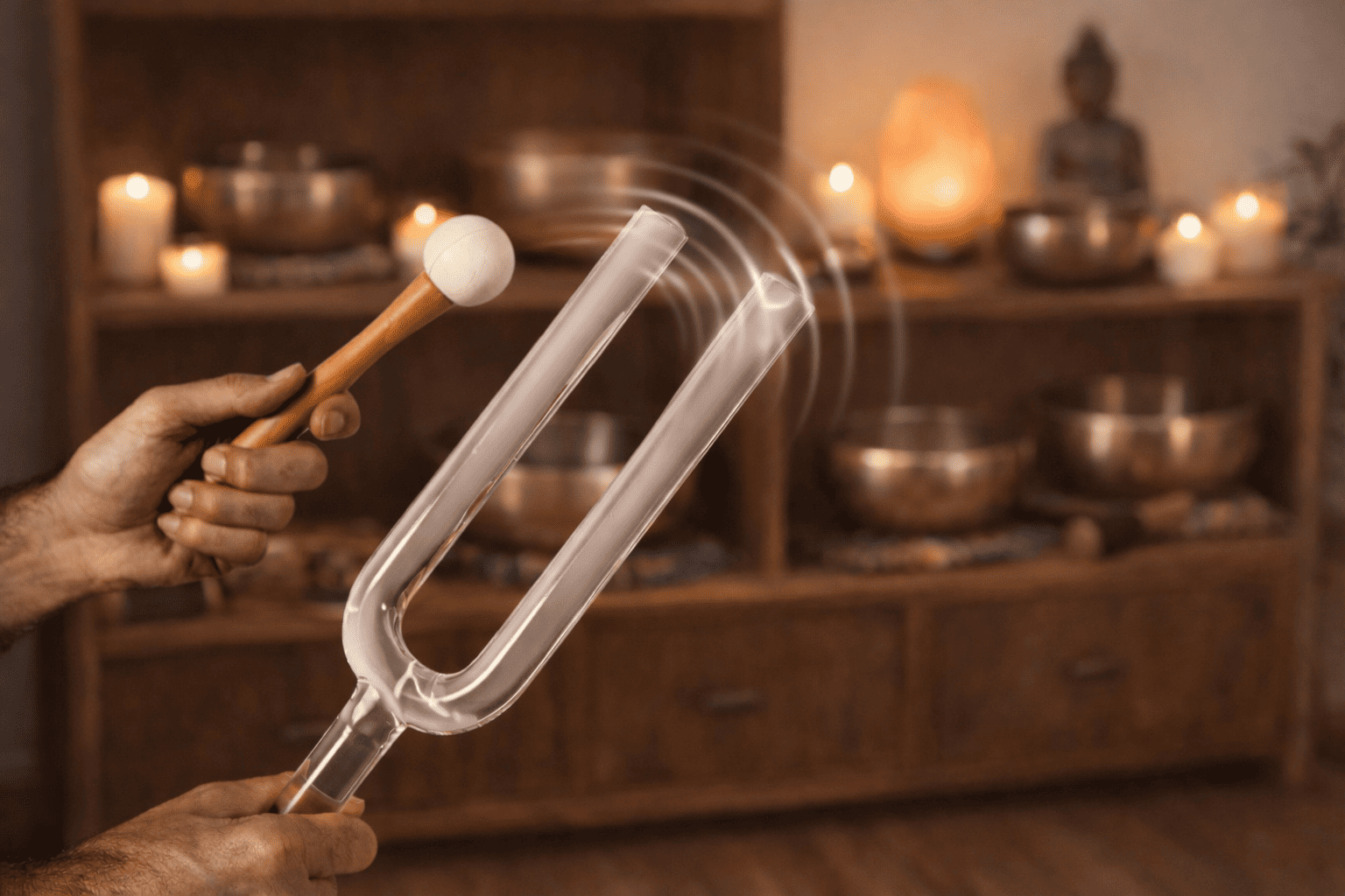 TERAPIA SÓNICA con Diapasón de Cuarzo