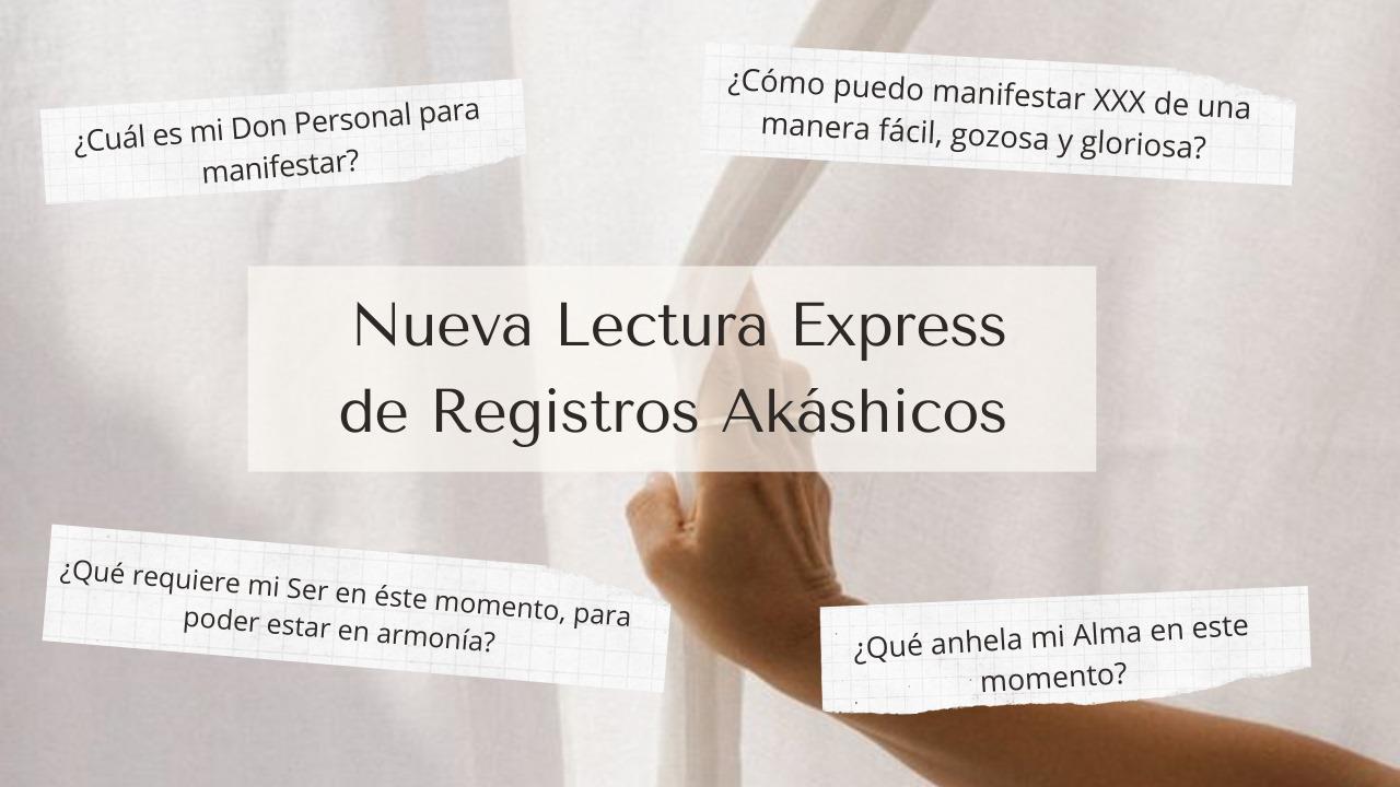 Lectura de Registros Akáshicos Express