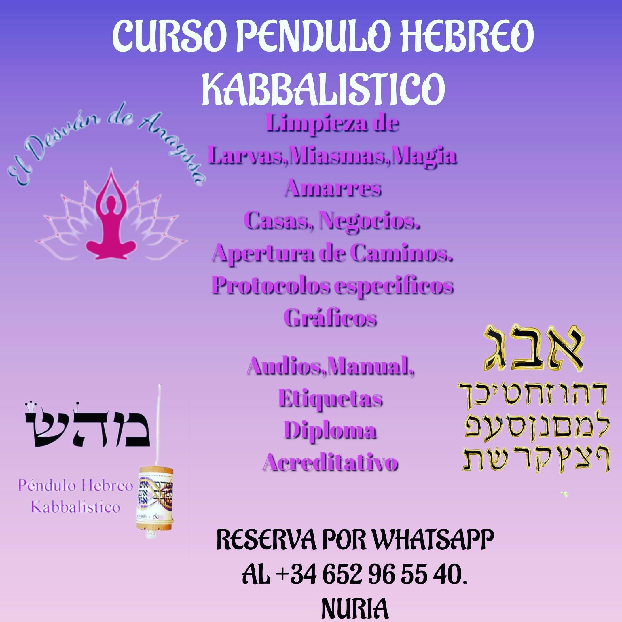 CURSO PÉNDULO HEBREO KABBALISTICO