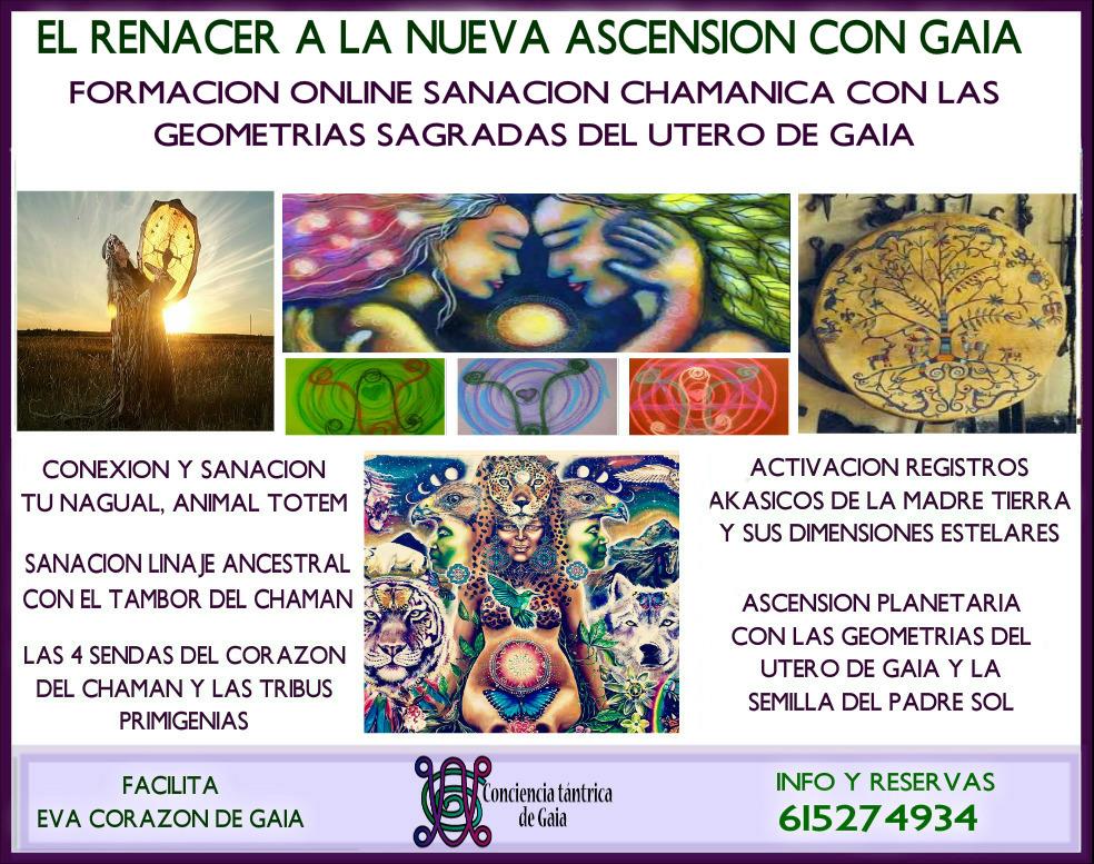 Formación sanación chamánica con las geometrías del útero de Gaia