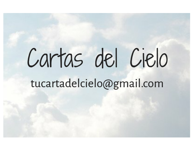 CARTAS DEL CIELO