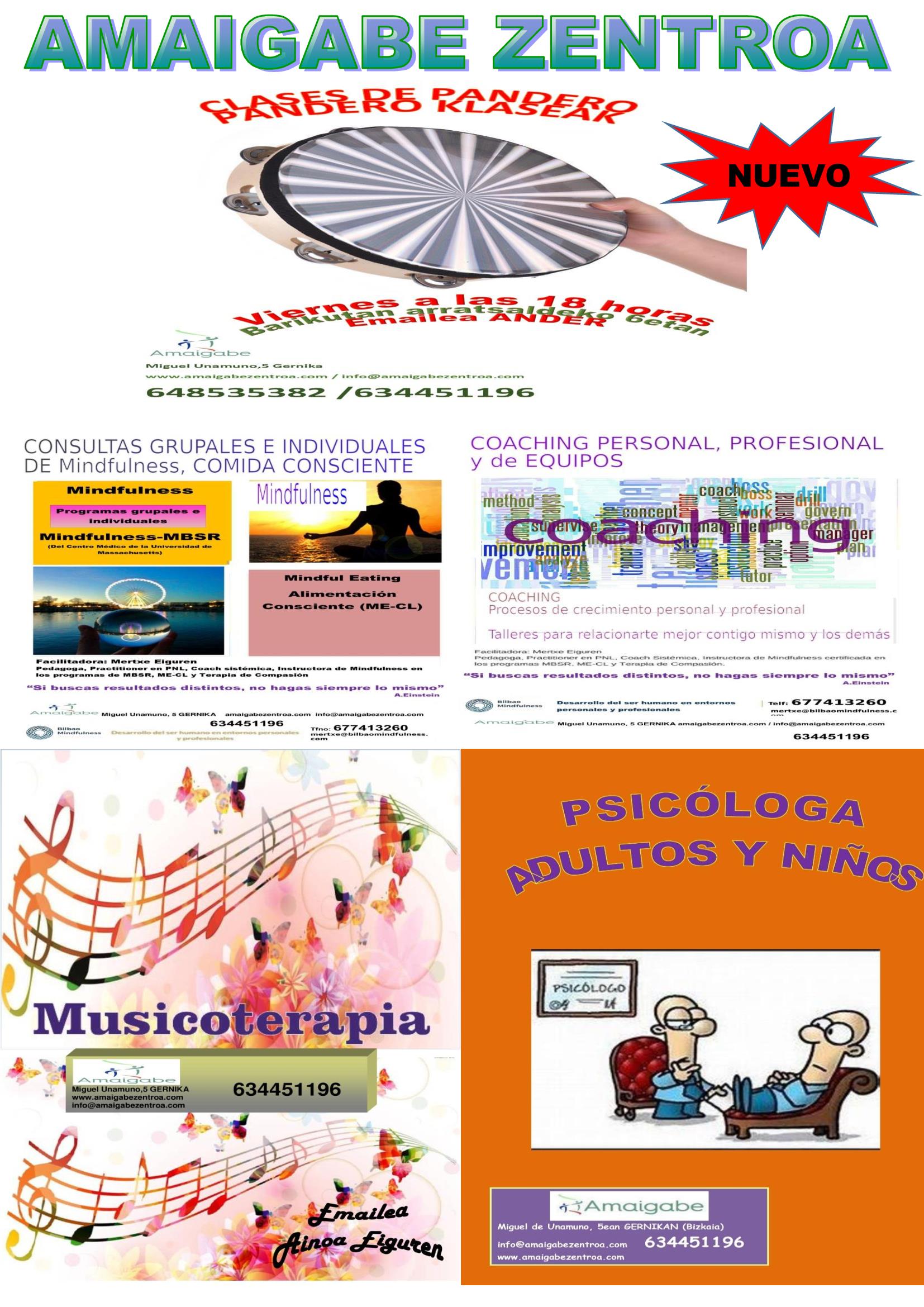 Coaching - Conciencia Plena - Mindfulness - Musicoterapia